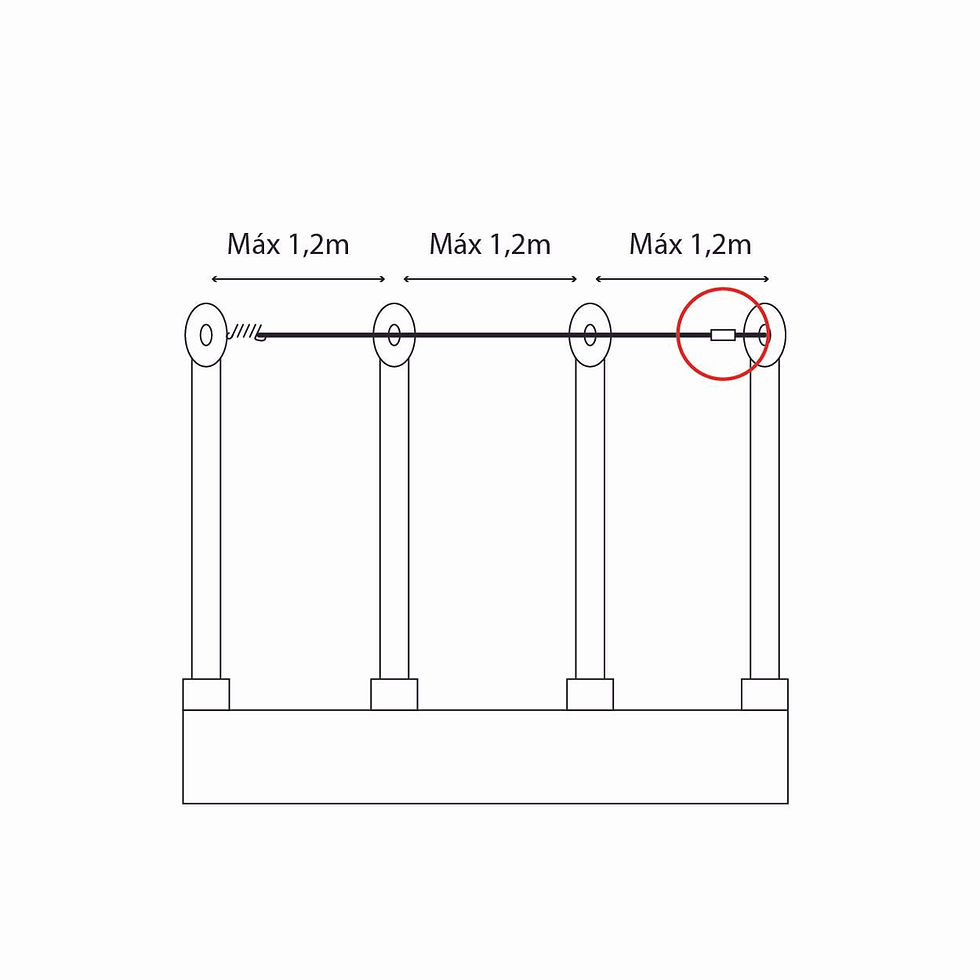 Miniature : Attache pour Câble Tendu de 0,76mm