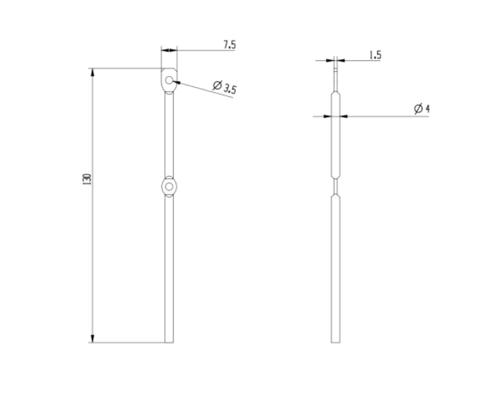 Miniatura: Poste para Cable Tensado con Doble Agujero