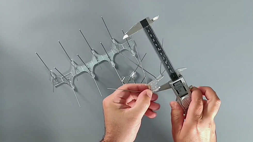 Miniatura: Pinchos para Palomas Z140 (Metro)