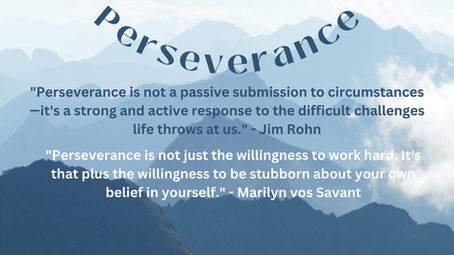 Perseverance, Money & Life’s Curve’s Ball