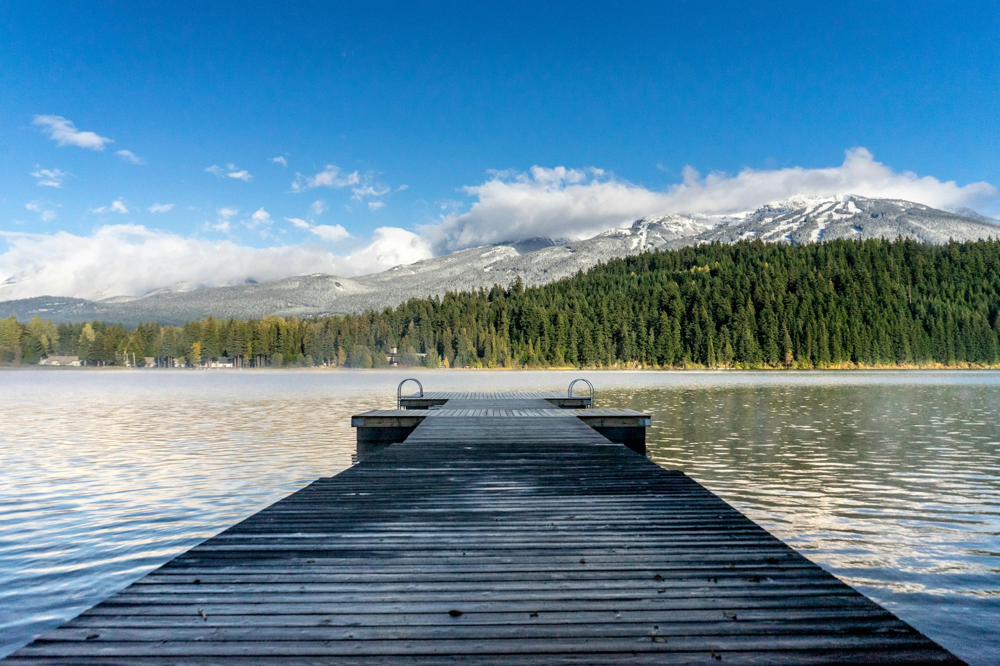 Whistler 湖畔与远山