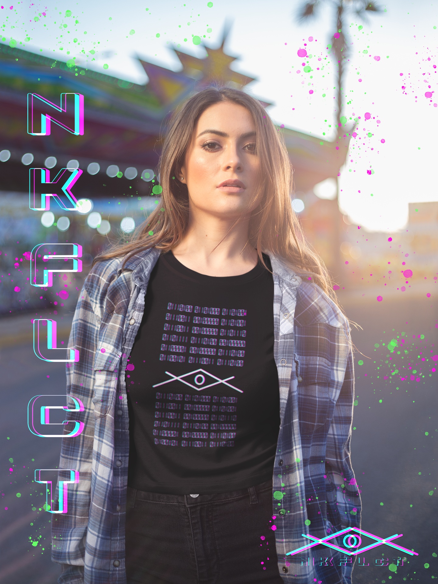 "Code" Graphic Tee - Ladies