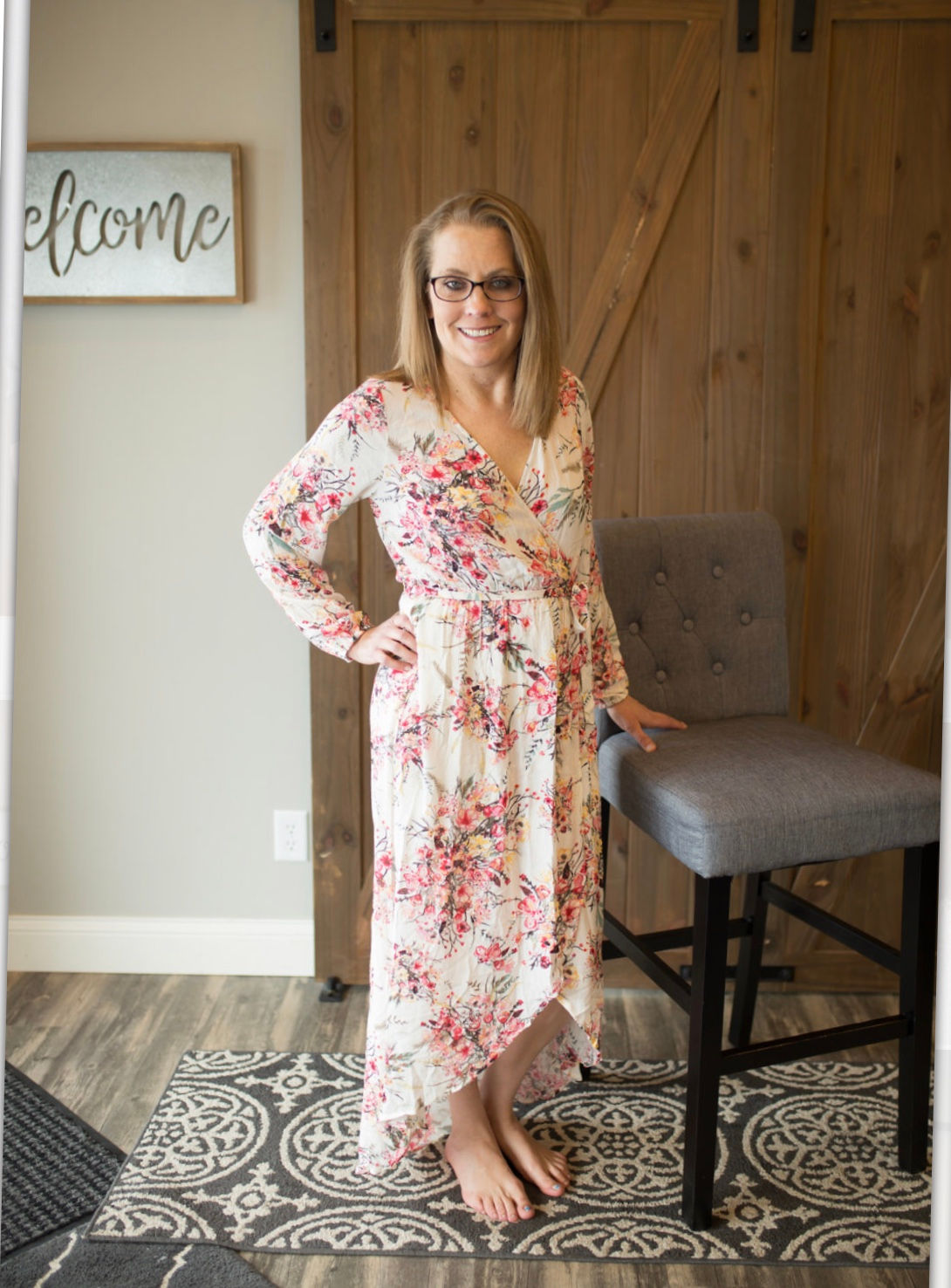 Floral Print Maxi Dress