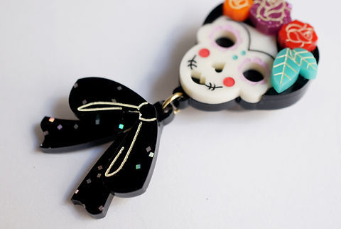 Thumbnail:  *NEW DESIGN* Catrina Button Cover (Set of 1)