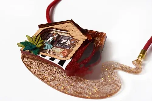 Thumbnail: Wizard of Oz 2 in 1 Necklace and Broch
