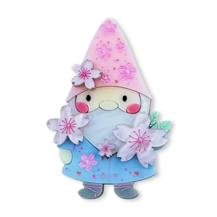 Gnome Brooch - In Stock & Ready to Post!