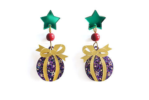 Christmas Bulbs Earrings by Laliblue