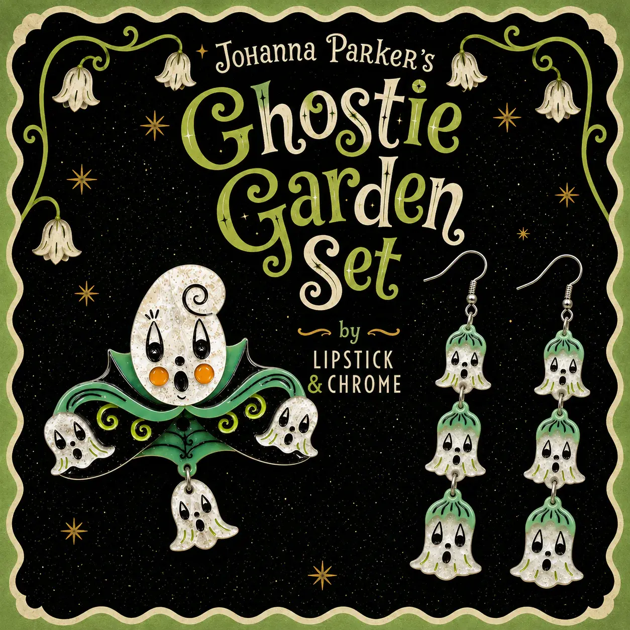 Johanna Parker's Ghostie Garden Set by Lipstick & Chrome