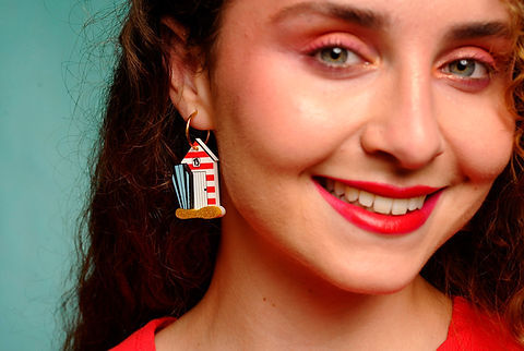 Thumbnail: Beach Hut Earrings 