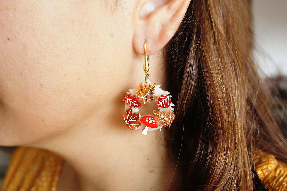 Thumbnail: Autumn Wreath Earrings