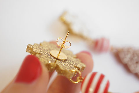 Thumbnail: Gingerbread Cookie Earrings 