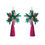 Thumbnail: Pink Tropical Flower Earrings by Laliblue