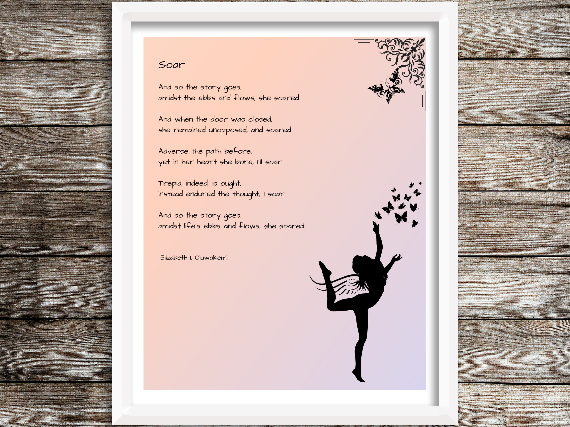 Soar - Original Poetry Art Print