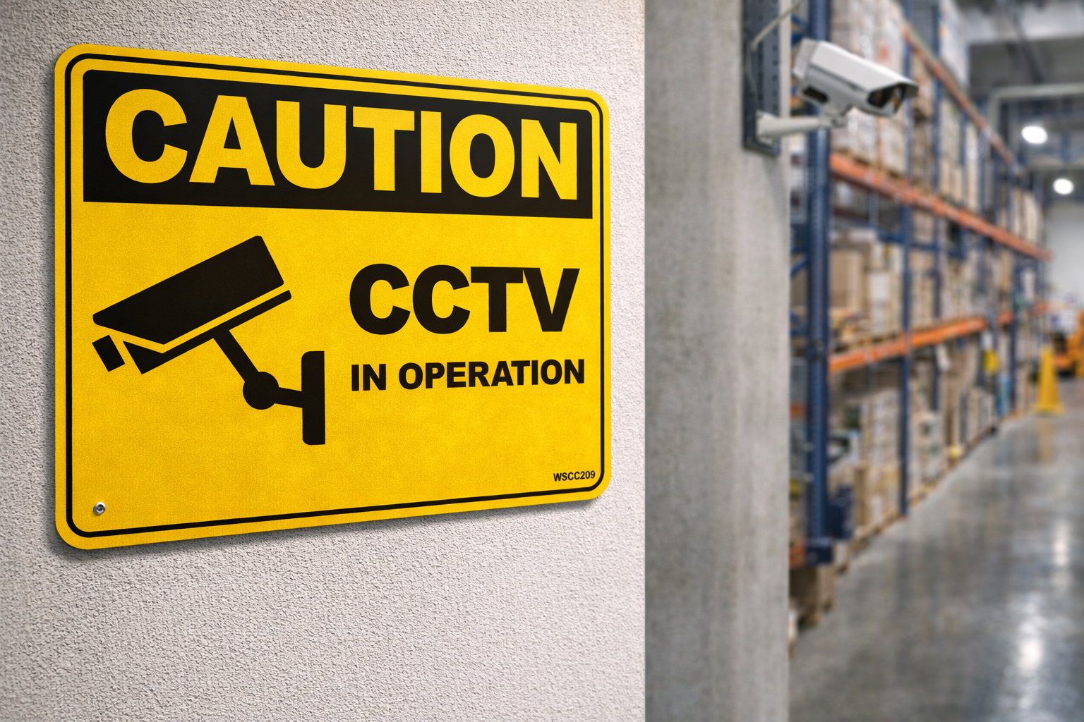 Caution CCTV In Operation Sign – Reflective Security Surveillance Sign