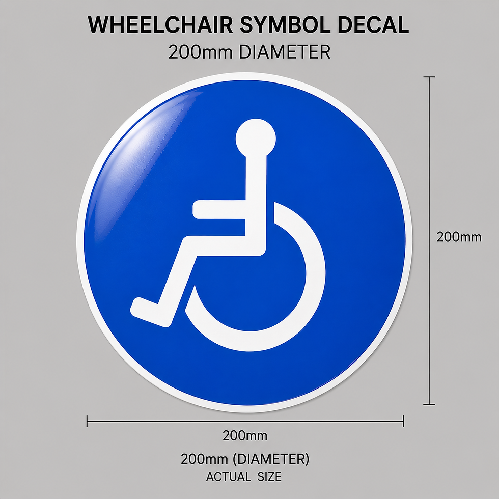 Thumbnail: Wheelchair Symbol Accessibility Decal – Bus, Coach & Transport
