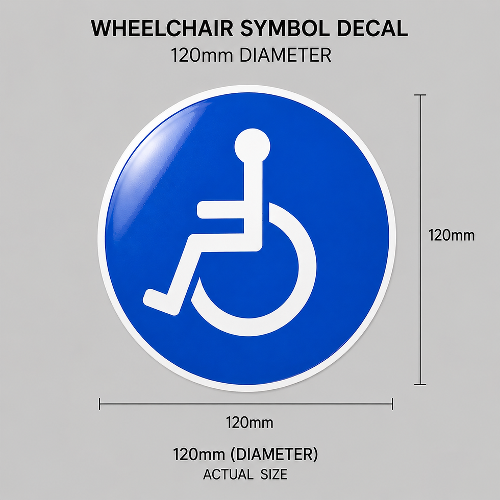 Thumbnail: Wheelchair Symbol Accessibility Decal – Bus, Coach & Transport