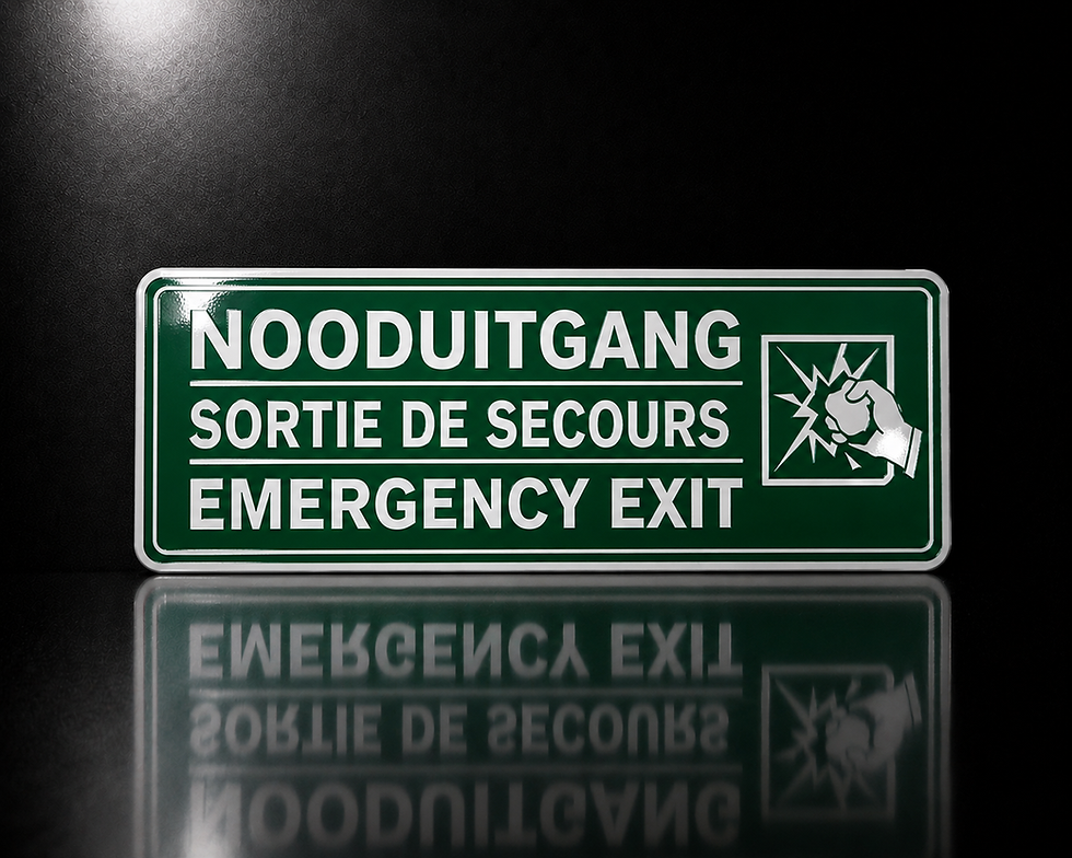 Thumbnail: Nooduitgang / Sortie de Secours Emergency Exit Sticker – Bus & Coach