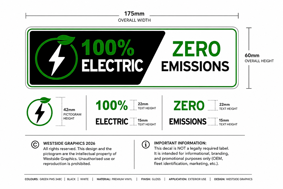 Thumbnail: Electric Bus & Coach Zero Emissions Decal