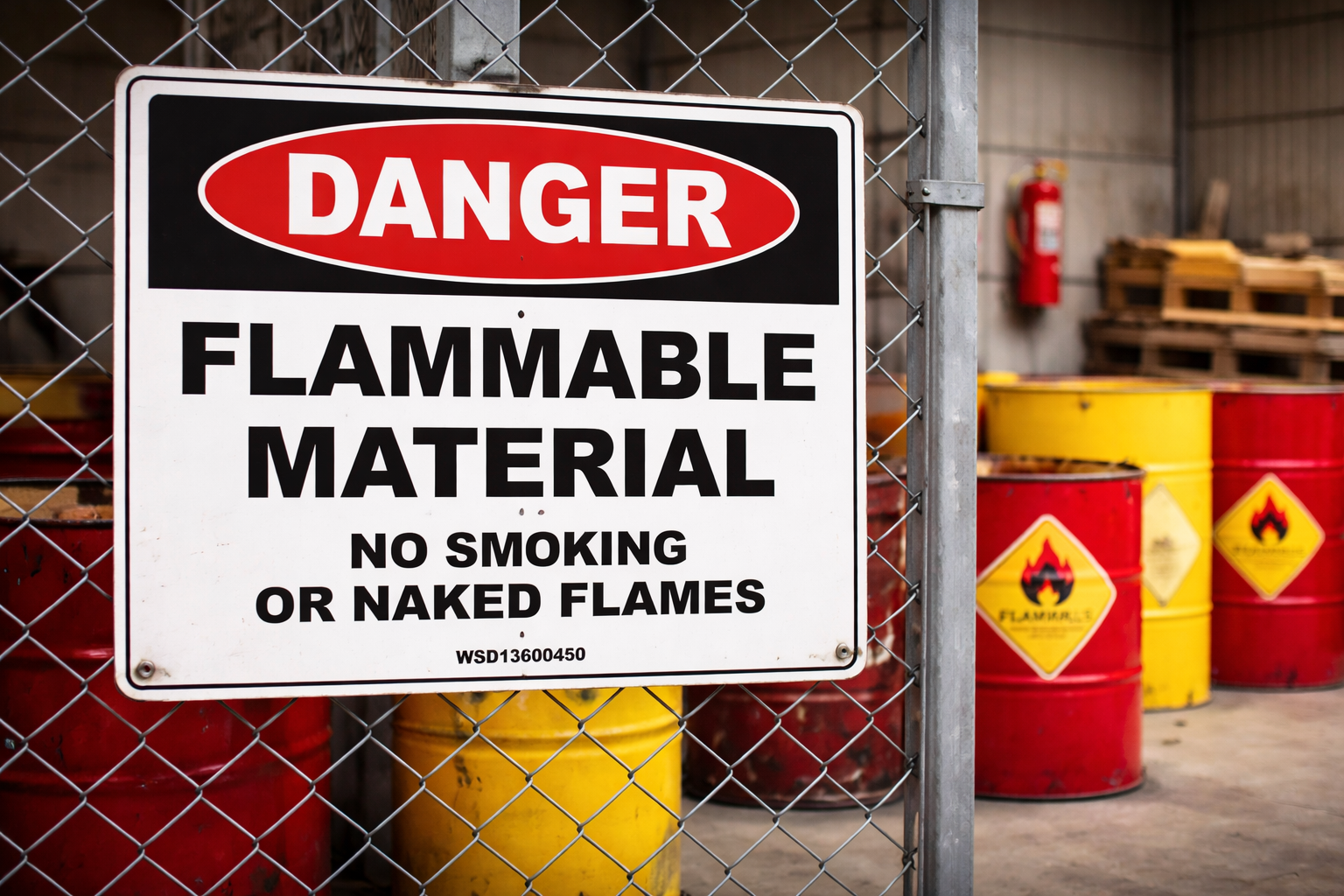 Danger Flammable – No Smoking or Naked Flames Sign (AS1319 Compliant Safety Sign