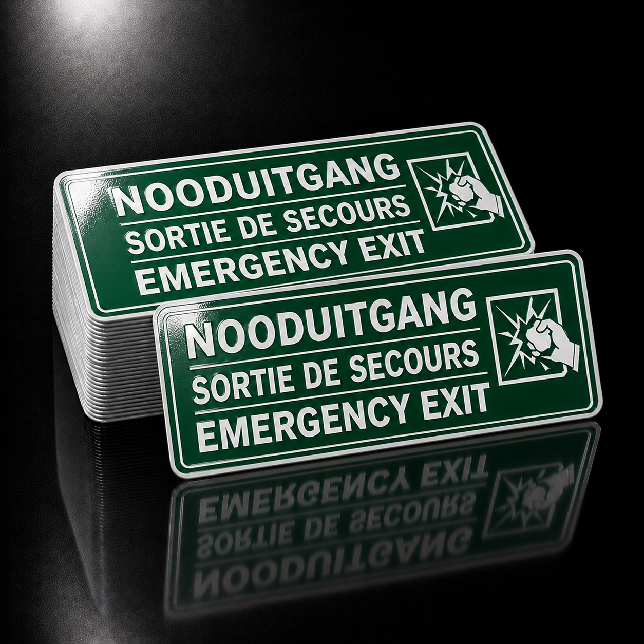 Nooduitgang / Sortie de Secours Emergency Exit Sticker – Bus & Coach