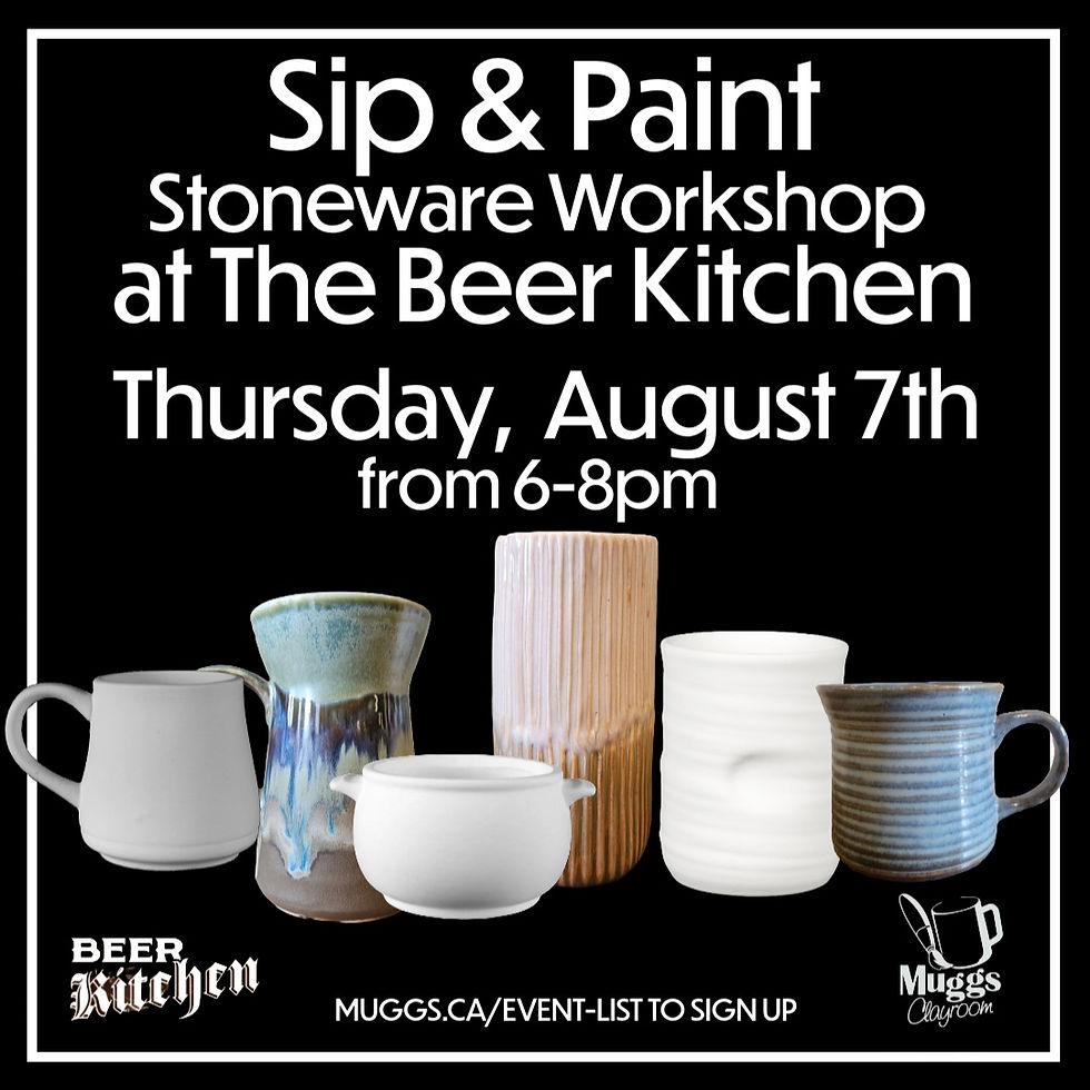 Sip & Paint Stoneware Workshop at The Beer Kitchen