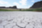parched desert with beautiful fertile canyon in distance - Sun Lakes Dry Falls State Park, Washington, USA