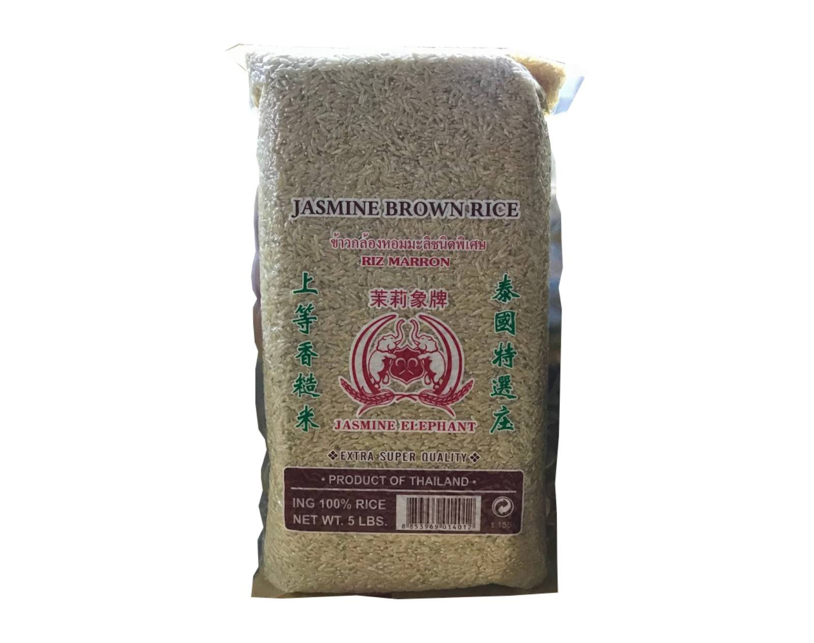 Jasmine Elephant Brown Rice, 6x 5 lbs/ Case