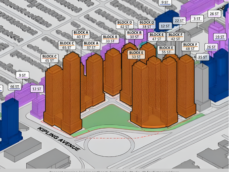 “Kipling & Queensway” 13개 고층 타워 콘도 개발 계획