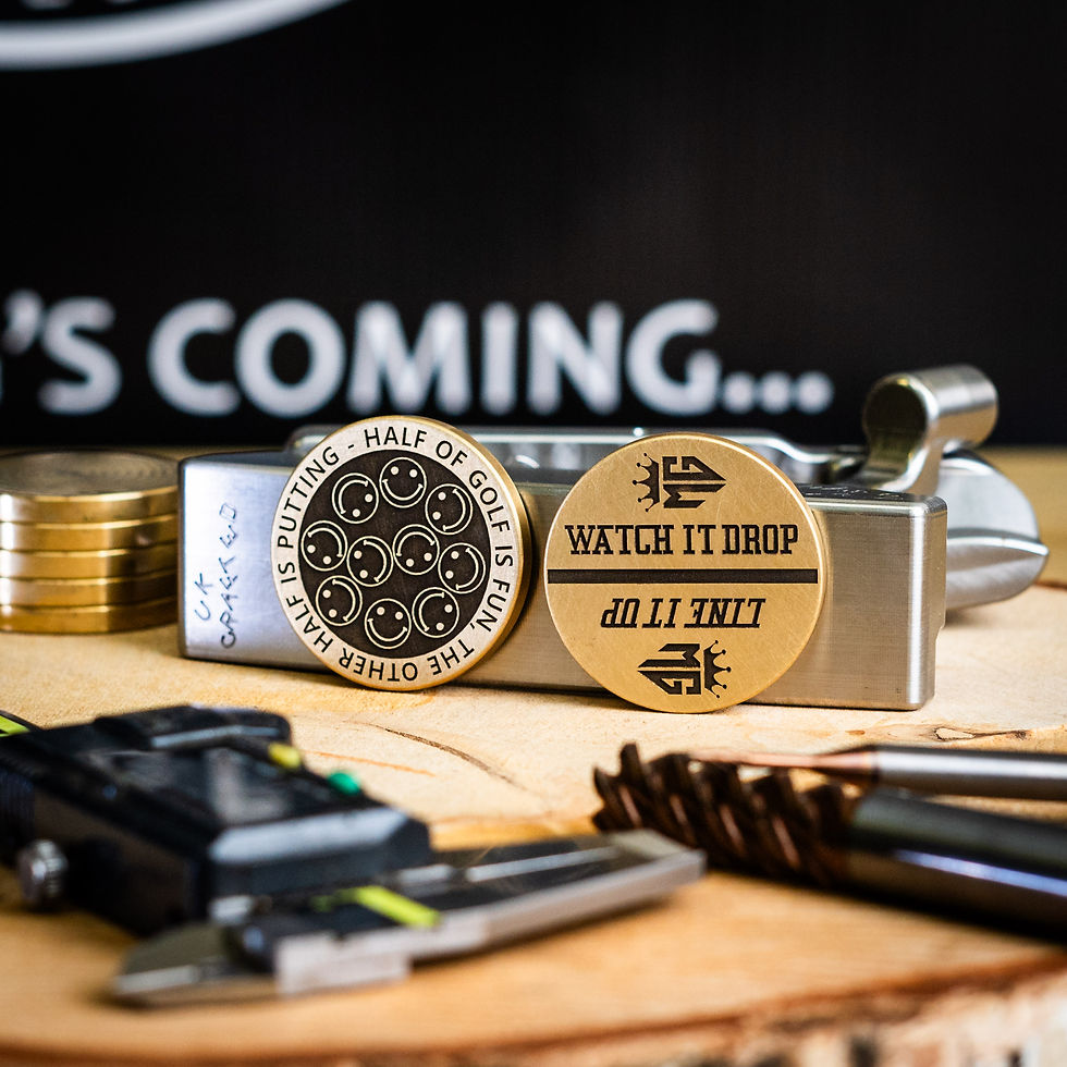 Half Fun, Half Putting Ball Marker- Brass