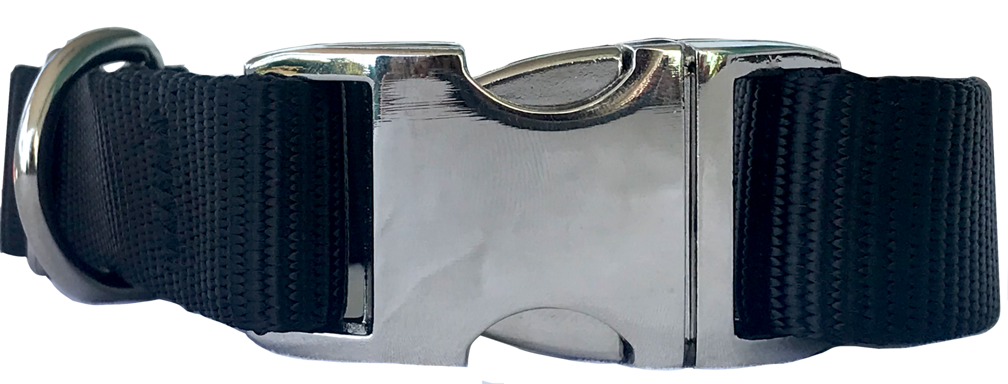 Metal Buckle Collar Black