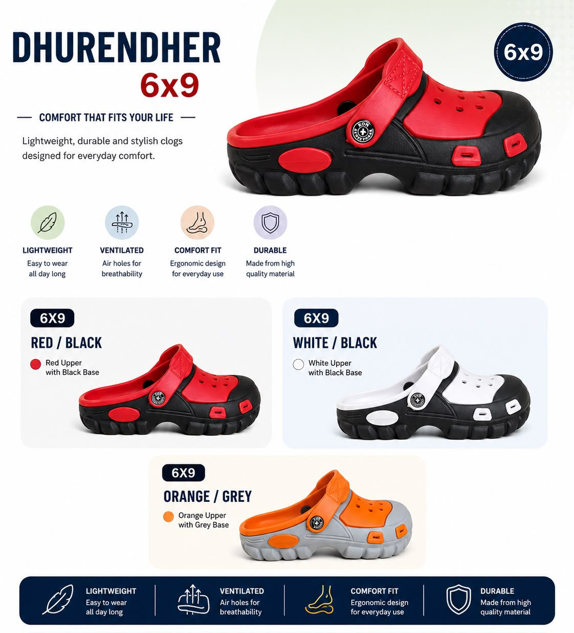 KON DHURANDHAR – Wholesale Men's CROCS (EVA)