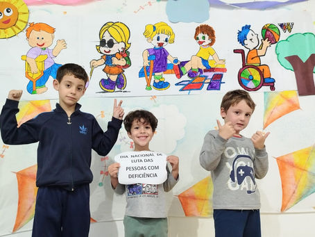 20/09/24 *Dia Nacional de luta das pessoas com Deficiência.* Atividades – 4 e 5 anos Â