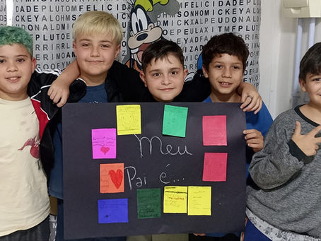 📅 Dia 04 de Agosto de 2025👧👦 Turma: 8 e 9 anos👨‍🏫 Professor: Jose Vitor Corrêa Tema: Entendendo a Paternidade