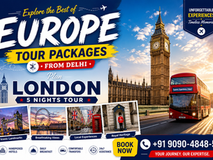 Europe Tour Packages From Delhi | Plan London 5 Nights Tour
