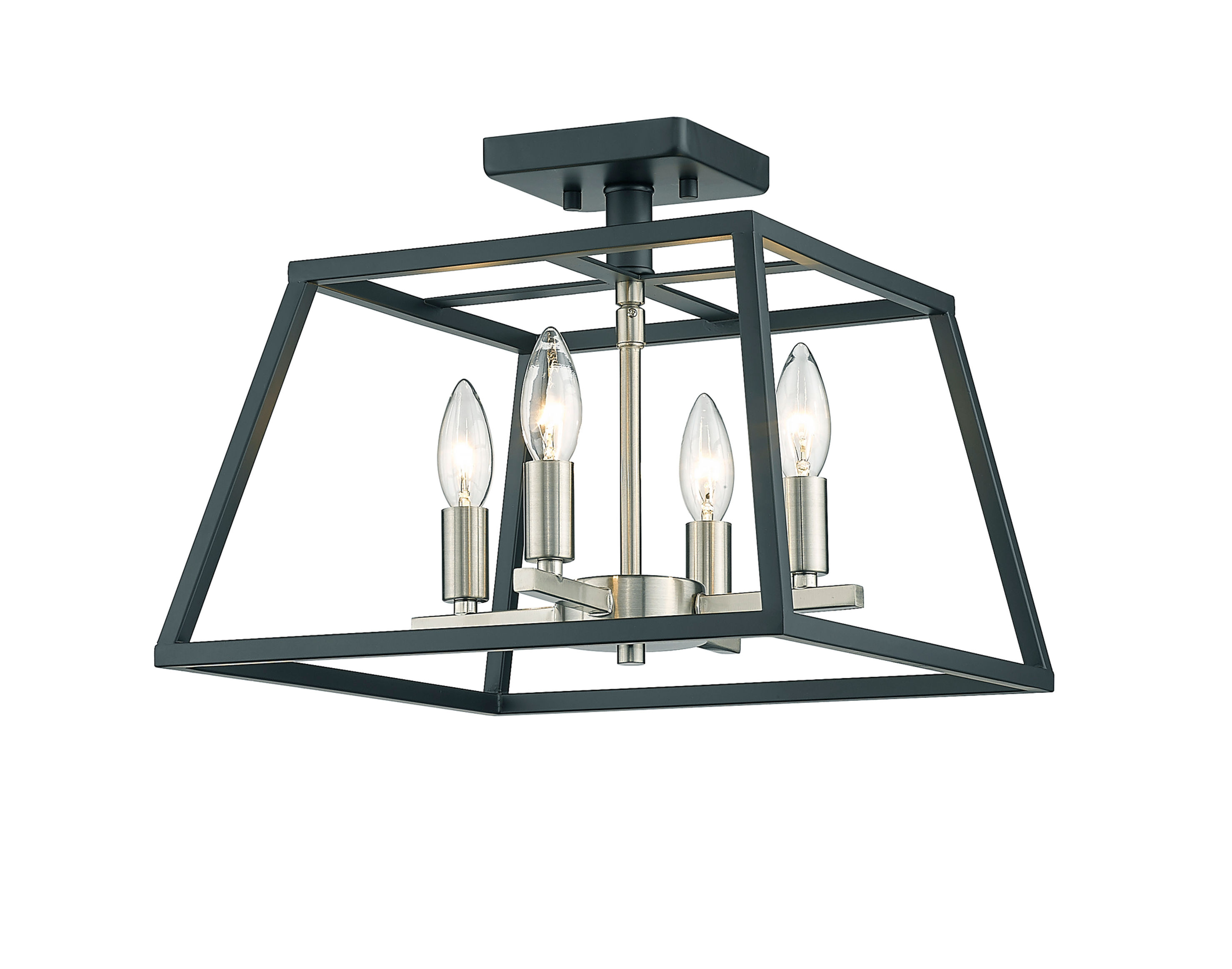 Hansen 4 Light Semi Flush