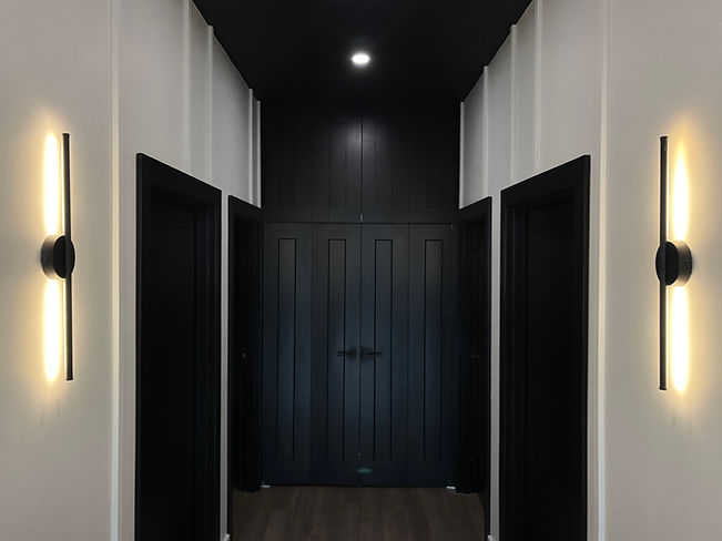 view down hallway