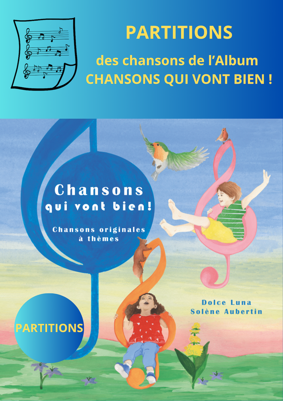 PARTITIONS de l'album "Chansons qui vont bien !"