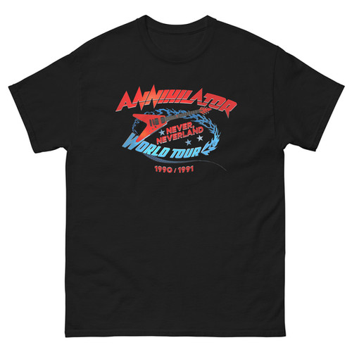 WORLD TOUR NEVER, NEVERLAND T-SHIRT - BLACK | Annihilator Store