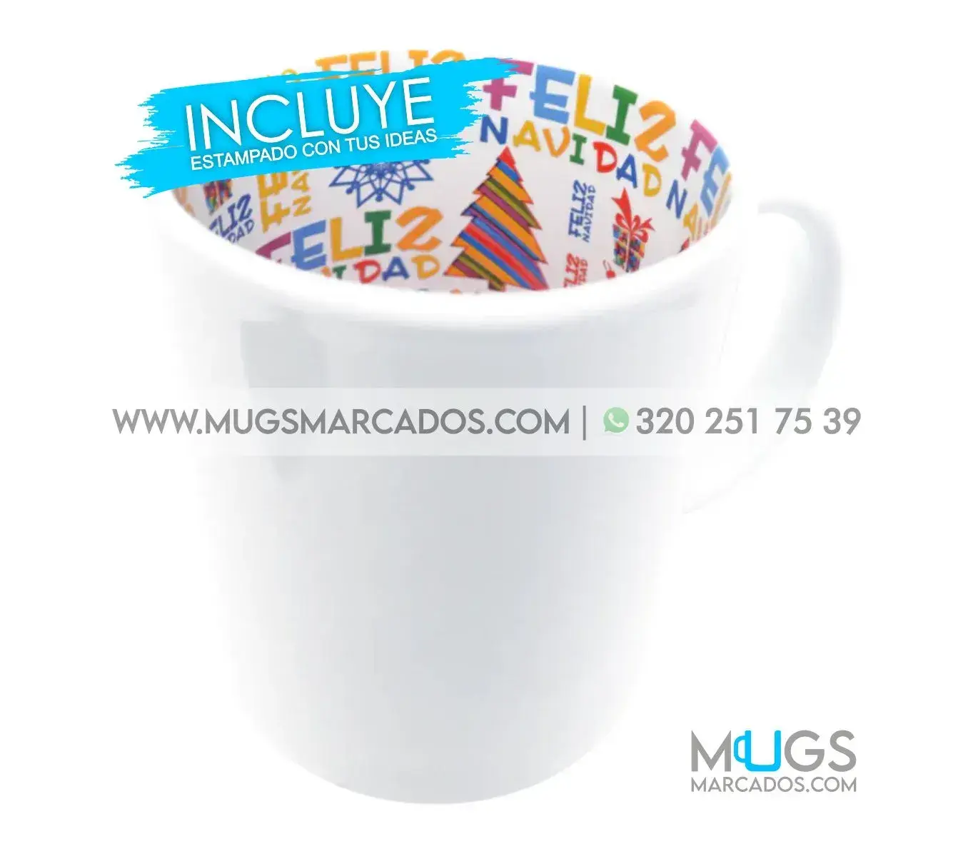 Mug Feliz Navidad | Mug Cerámica | Personalizado