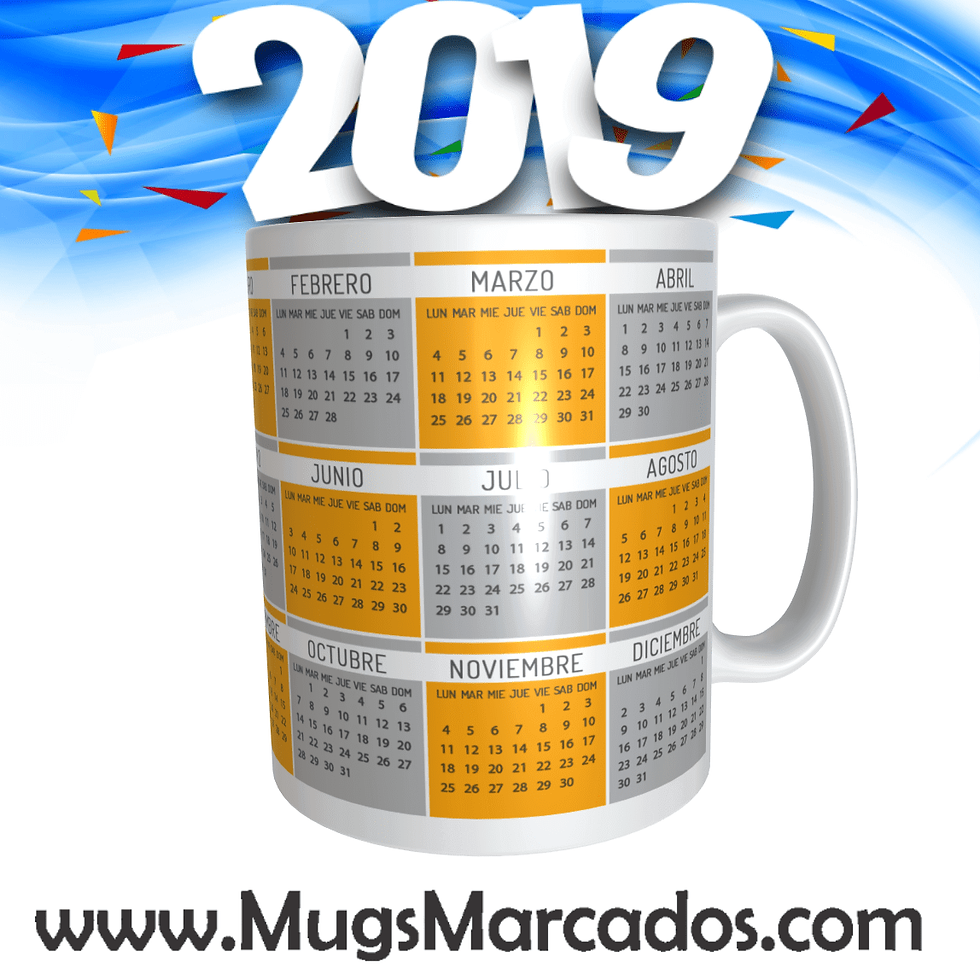 Miniatura: CALENDARIO 2019 | # 2 | MUG CALENDARIO | MUGS PERSONALIZADOS
