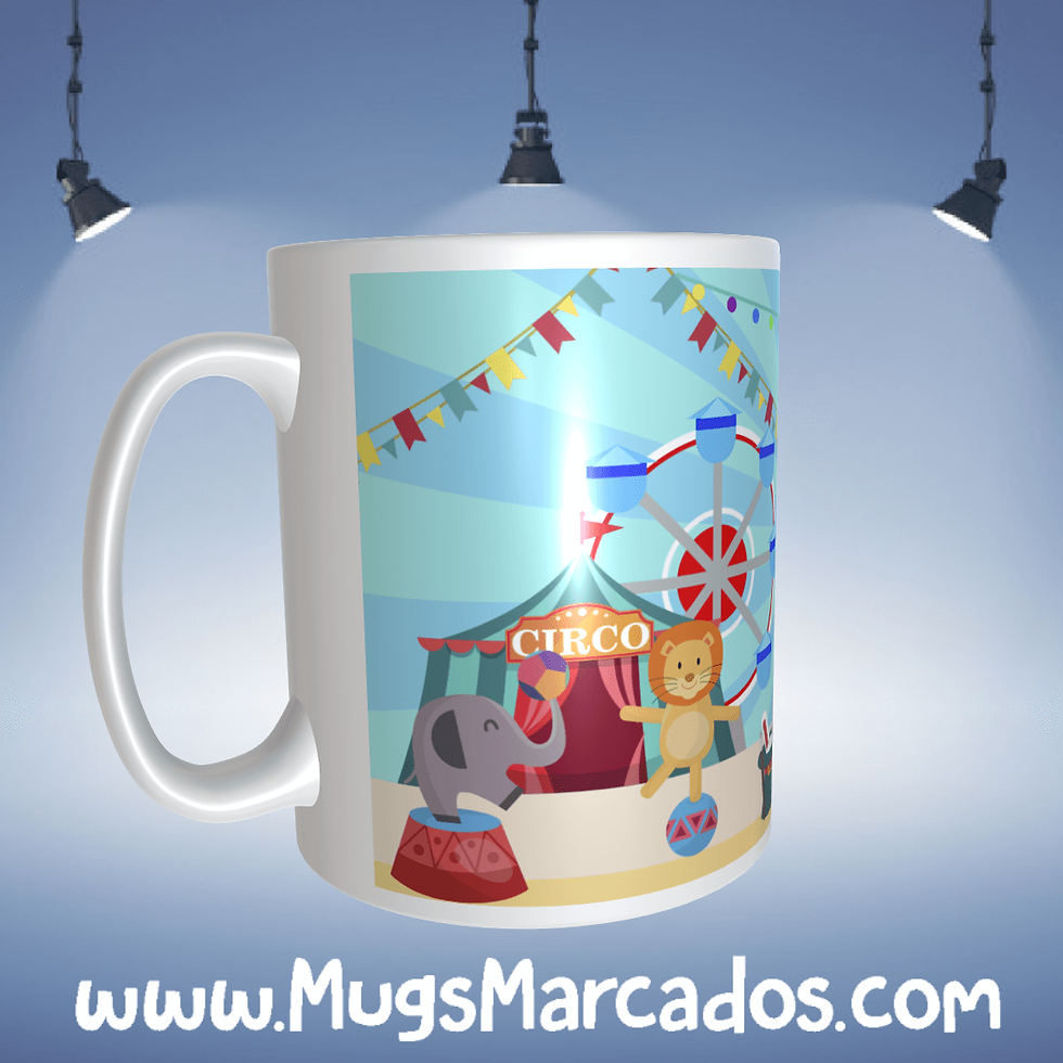 Miniatura: REGALOS PARA NIÑOS | MUNDO DEL CIRCO CON TU NOMBRE | MUG PARA NIÑOS