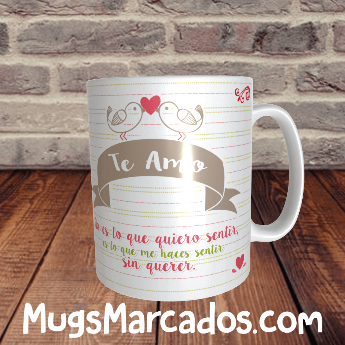MUGS PARA NOVIOS | TE AMO BIRDS | REGALO PARA NOVIOS