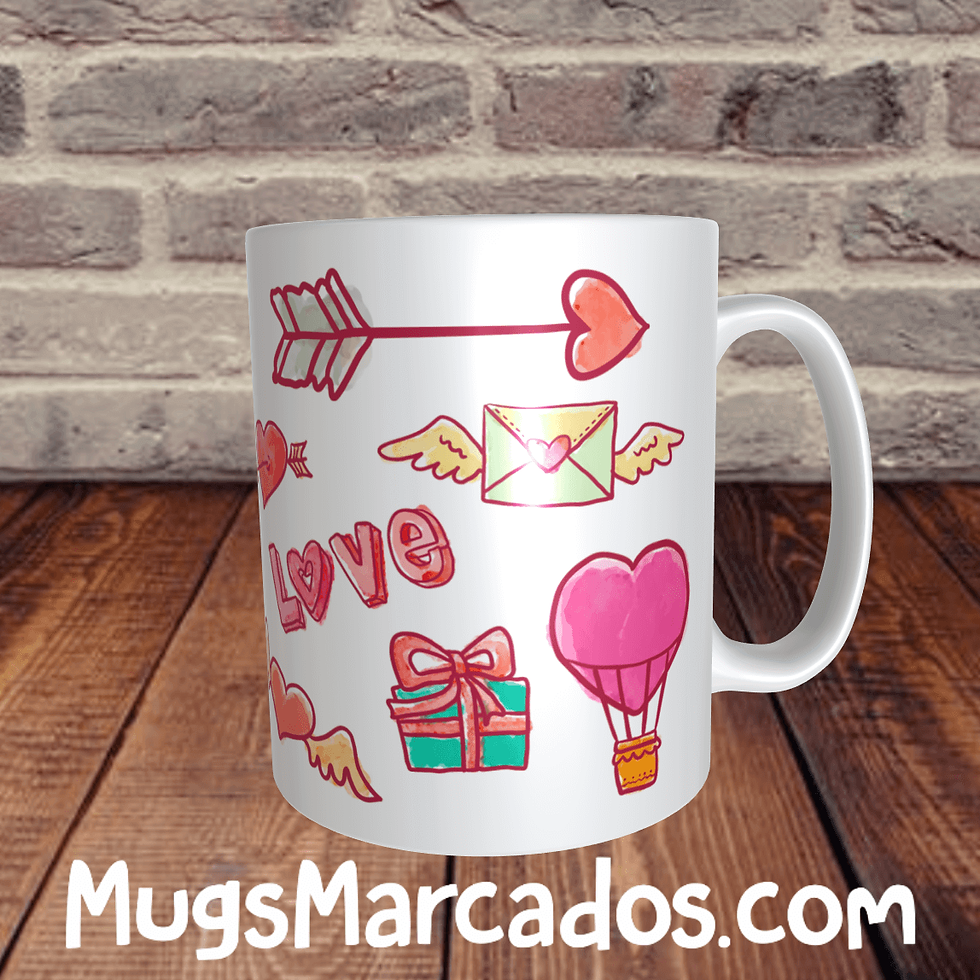 Miniatura: MUGS PARA NOVIOS | FELIZ DÍA TE AMO | REGALO PARA NOVIOS