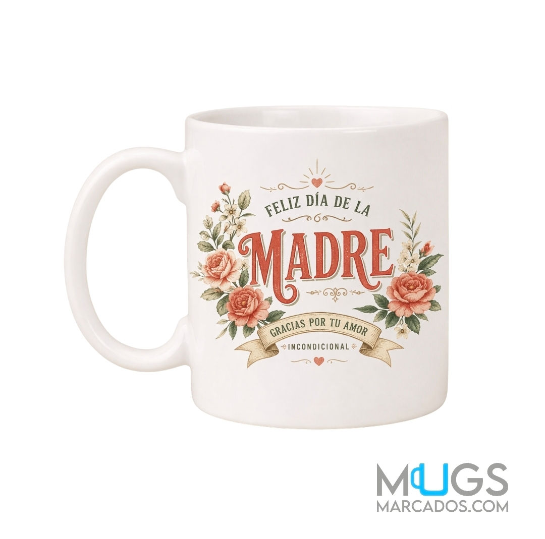 Día de la Madre | #144 | Mug Blanco 11 Oz | Mugs Personalizados 