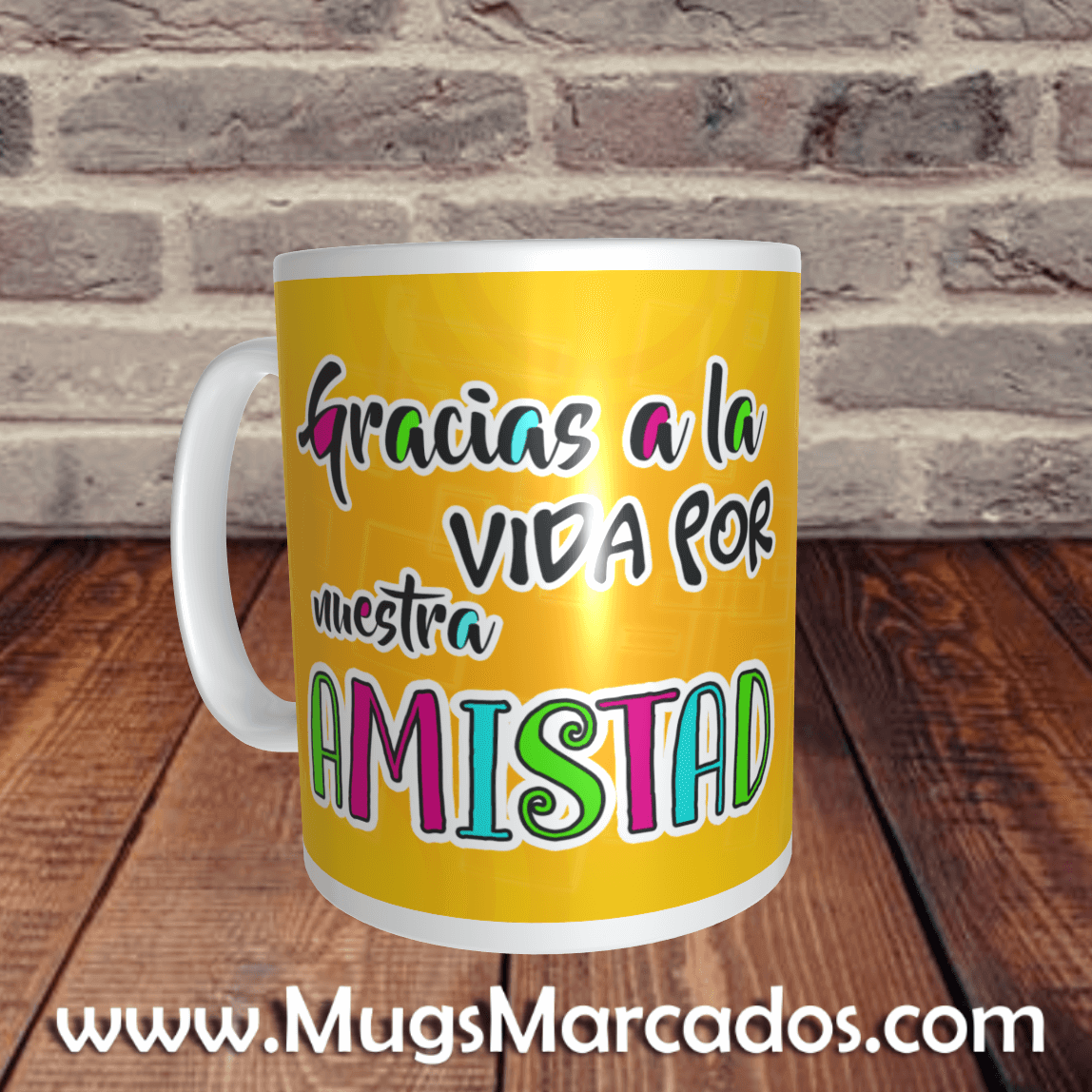 MUG PARA AMIGOS | GRACIAS A LA VIDA | REGALOS PARA AMIGOS | MUG