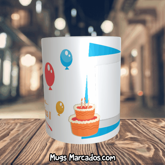 Miniatura: MUG FELIZ CUMPLEAÑOS | 1+ | REGALOS PARA CUMPLEAÑOS | OFERTA