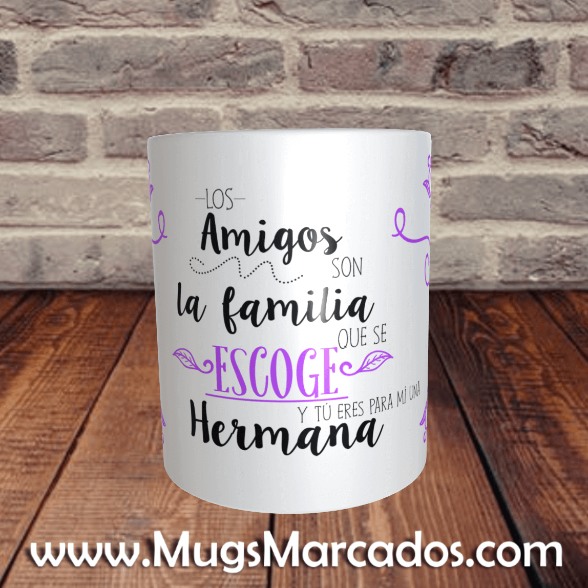 MUG PARA AMIGOS | LOS AMIGOS SON LA FAMILIA | REGALOS PARA AMISTAD | MUG