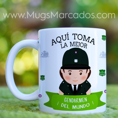 MUG PARA LA MEJOR GENDARMEN | PROFESIONES