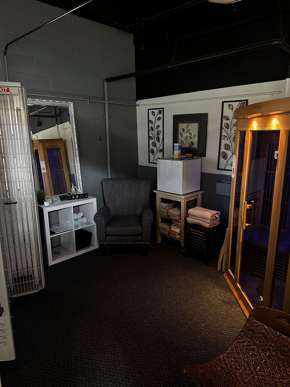 Spa Area upstairs FIR Sauna and Tanning