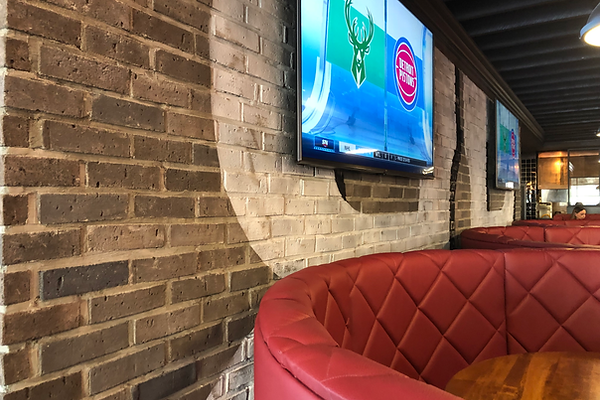 Construction Banquette mur de brique